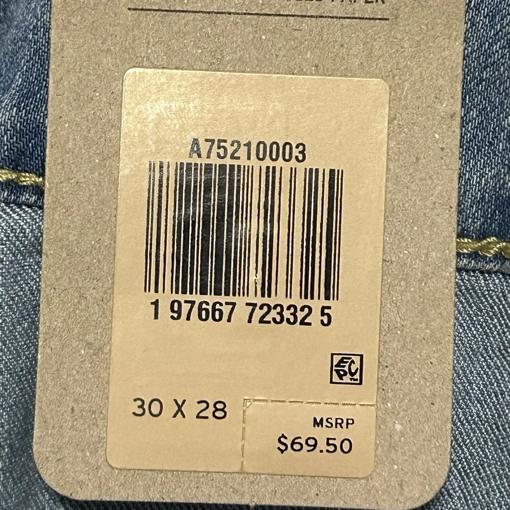 Levis 721 Women's High Rise Skinny Utility Jeans 30x28 Light Blue Denim Stretch